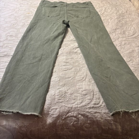 High Rise Green Jeans - Picture 7 of 10